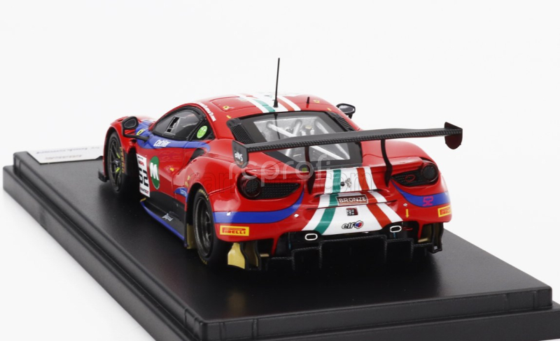 Looksmart Ferrari 488 Gt3 Evo Team Af Corse N 52 24h Spa 2023 Andrea Bertolini - Louis Machiels - Jef Machiels - Lilou Wadoux 1:43 Red