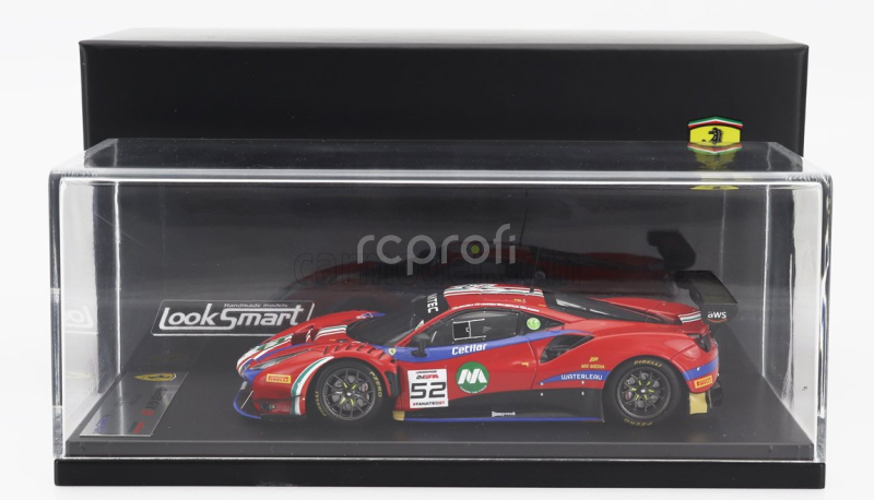 Looksmart Ferrari 488 Gt3 Evo Team Af Corse N 52 24h Spa 2023 Andrea Bertolini - Louis Machiels - Jef Machiels - Lilou Wadoux 1:43 Red