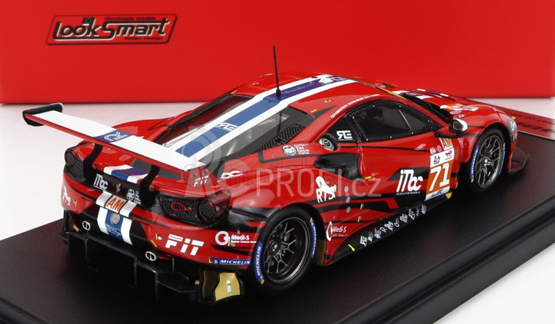 Looksmart Ferrari 488 Gte Evo 3.9l Turbo V8 Team Spirit Of Race N 71 1:43, červená