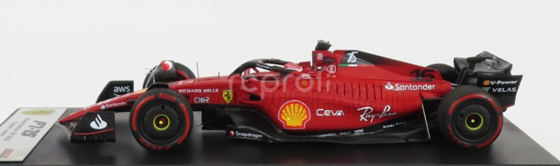 Looksmart Ferrari F1-75 Team Scuderia Ferrari N 16 Winner Bahrain Gp 2022 Charles Leclerc 1:43 Red