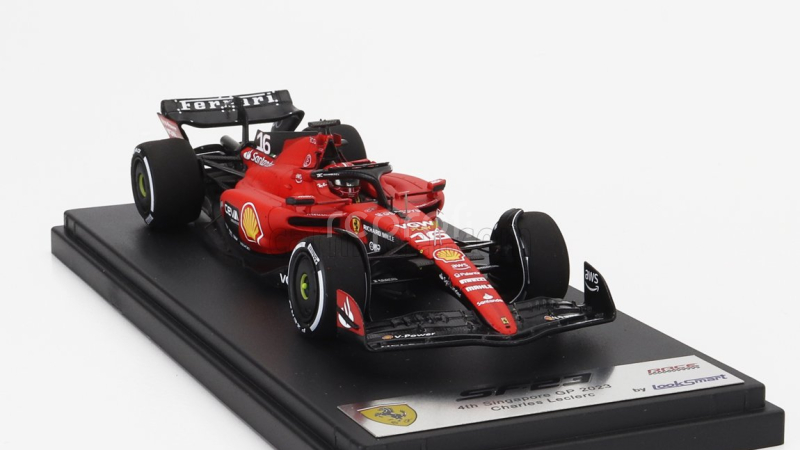 Looksmart Ferrari F1  Sf-23 Team Scuderia Ferrari N 16 4th Singapore Gp 2023 Charles Leclerc 1:43 Červená Černá