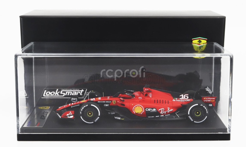 Looksmart Ferrari F1  Sf-23 Team Scuderia Ferrari N 16 4th Singapore Gp 2023 Charles Leclerc 1:43 Červená Černá