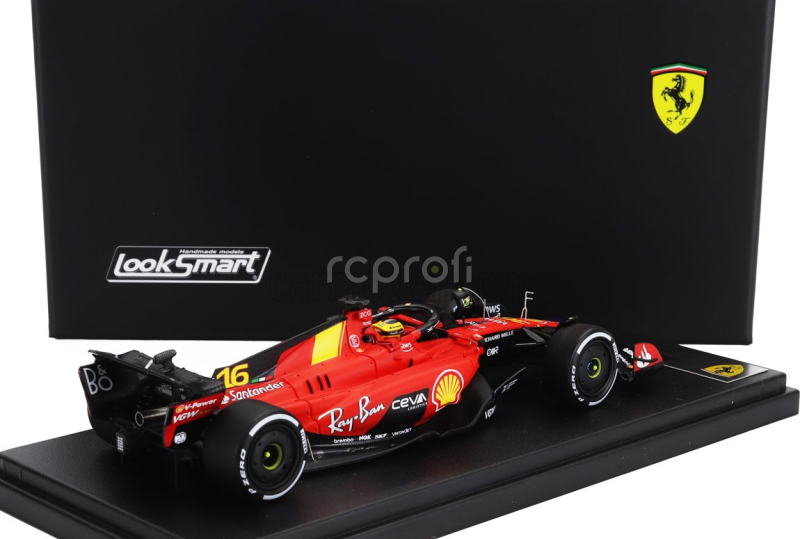 Looksmart Ferrari F1  Sf-23 Team Scuderia Ferrari N 16 Monza Gp 2023 Charles Leclerc 1:43 Červená Černá