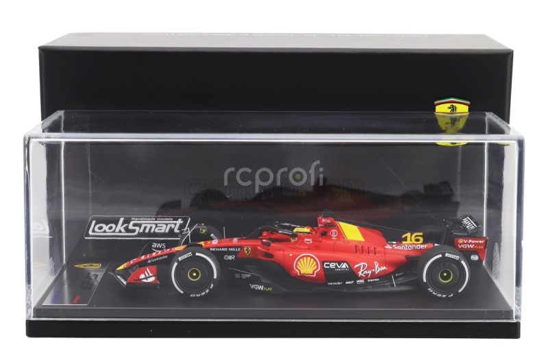 Looksmart Ferrari F1  Sf-23 Team Scuderia Ferrari N 16 Monza Gp 2023 Charles Leclerc 1:43 Červená Černá