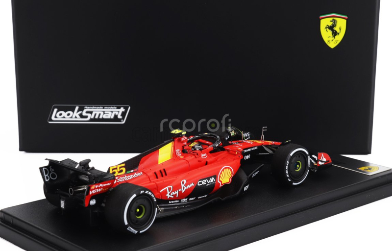 Looksmart Ferrari F1  Sf-23 Team Scuderia Ferrari N 55 Monza Gp 2023 Carlos Sainz 1:43 Červená Černá