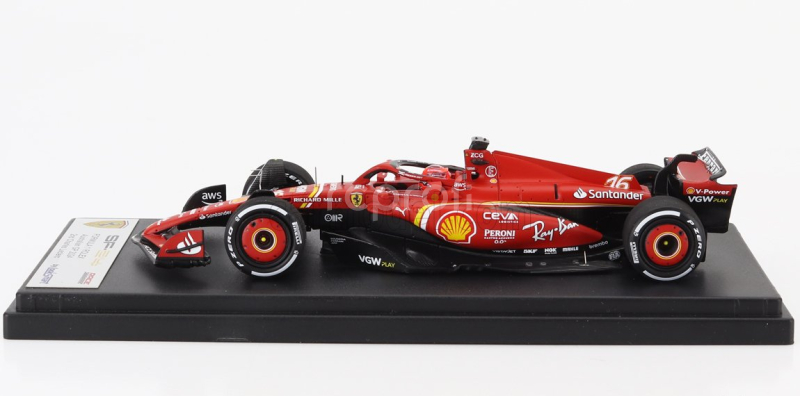 Looksmart Ferrari F1  Sf-24 Team Scuderia Ferrari N 16 2nd Australian Gp 2024 Charles Leclerc 1:43 Červená Černá