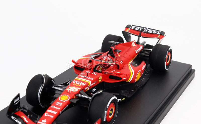 Looksmart Ferrari F1  Sf-24 Team Scuderia Ferrari N 16 3rd Saudi Arabia Gp 2024 Charles Leclerc 1:43 Červená Černá