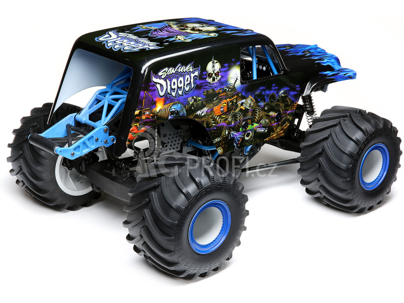 RC auto Losi LMT Monster Truck 1:8 4WD RTR Grave Digger