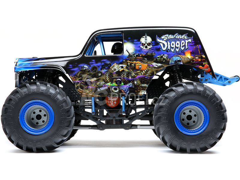 RC auto Losi LMT Monster Truck 1:8 4WD RTR Grave Digger