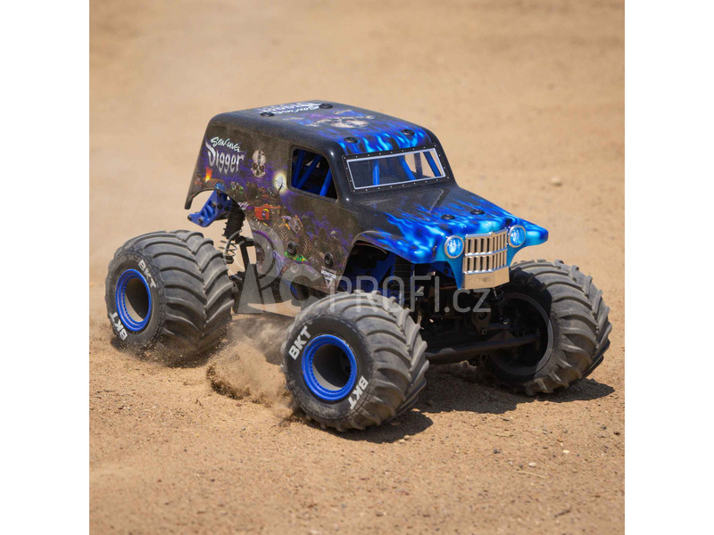 RC auto Losi Mini LMT 1:18 4WD RTR Grave Digger