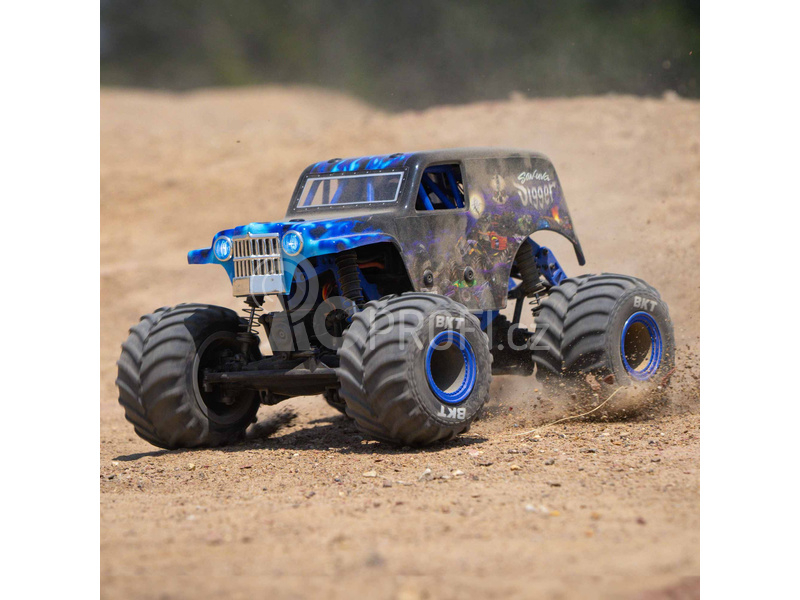 RC auto Losi Mini LMT 1:18 4WD RTR Grave Digger