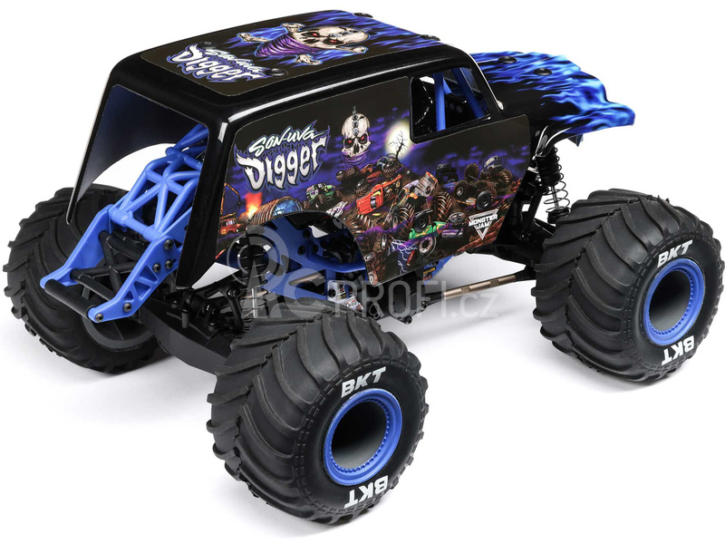 RC auto Losi Mini LMT 1:18 4WD RTR Grave Digger