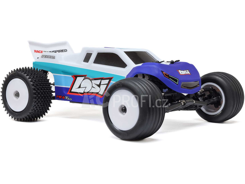 RC auto Losi Mini-T 2.0 V2 Brushless 1:18 RTR, modrá