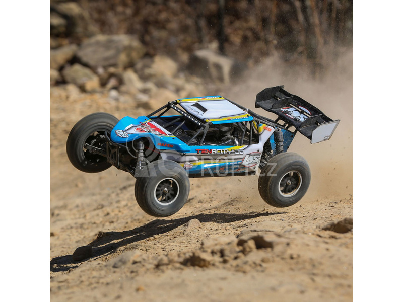 Losi Tenacity Desert Buggy 1:10 4WD RTR AVC modrá