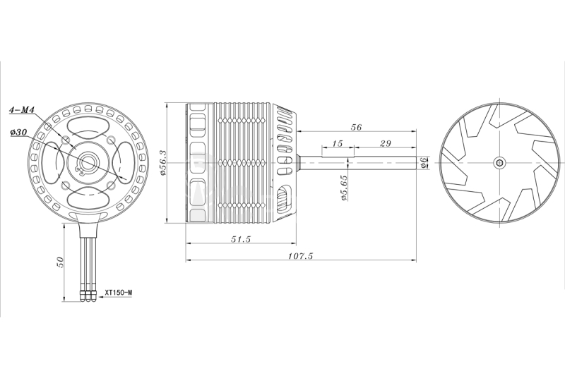 M4526R 540kV Heli BLS motor