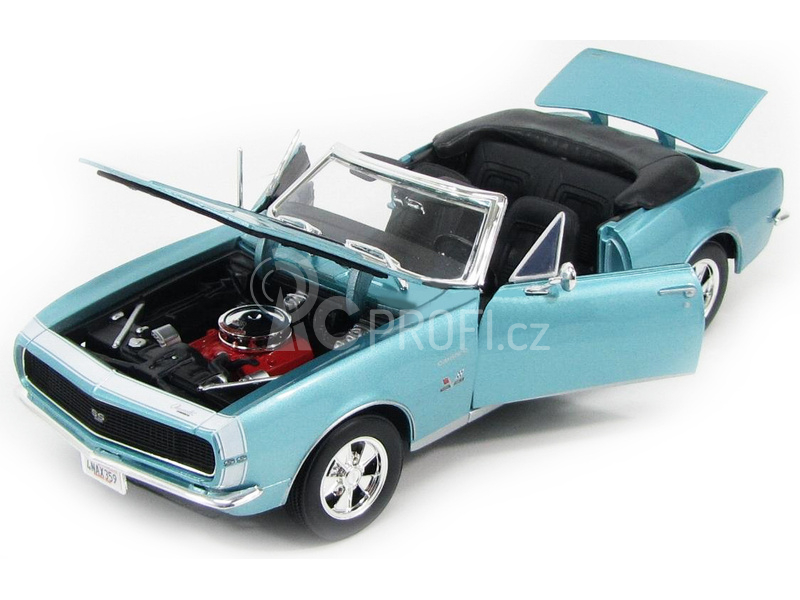 Maisto Chevrolet Camaro SS 396 1967 1:18 tyrkysová