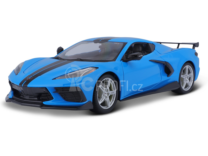 Maisto Chevrolet Corvette Stingray Coupe 2020 1:18 modrá