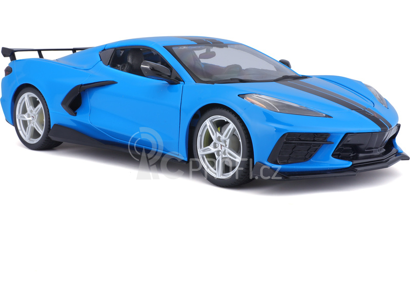 Maisto Chevrolet Corvette Stingray Coupe 2020 1:18 modrá