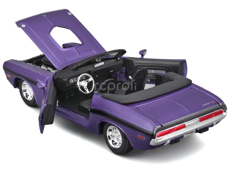 Maisto Dodge Challenger R/T Convertible 1970 1:24 fialová metalíza