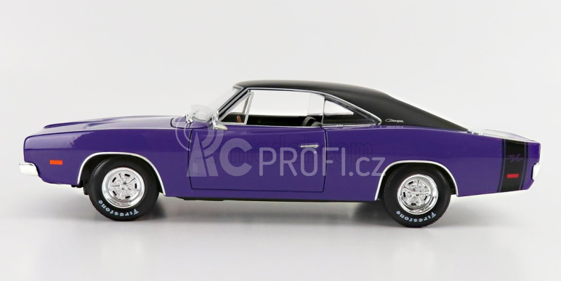 Maisto Dodge Charger R/t Coupe 1969 1:18 Purple Met