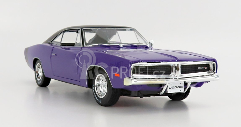 Maisto Dodge Charger R/t Coupe 1969 1:18 Purple Met