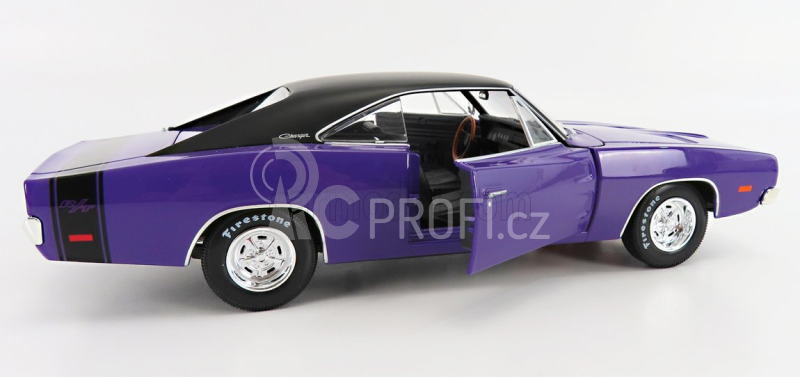 Maisto Dodge Charger R/t Coupe 1969 1:18 Purple Met