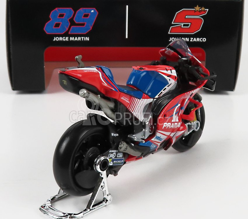 Maisto Ducati Desmosedici Gp21 Pramac Racing Team N 5 Motogp 2021 Johann Zarco 1:18 Red