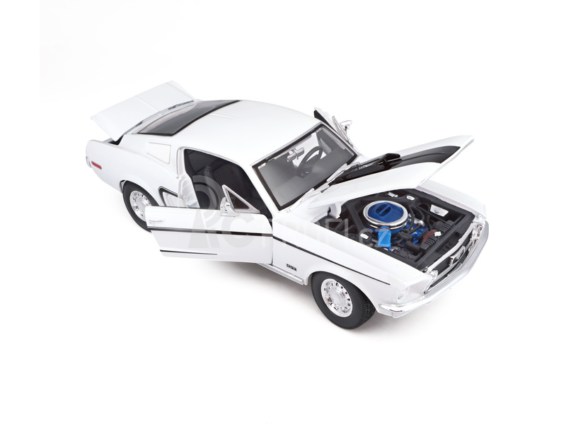 Maisto Ford Mustang GT Cobra Jet 1968 1:18 bílá