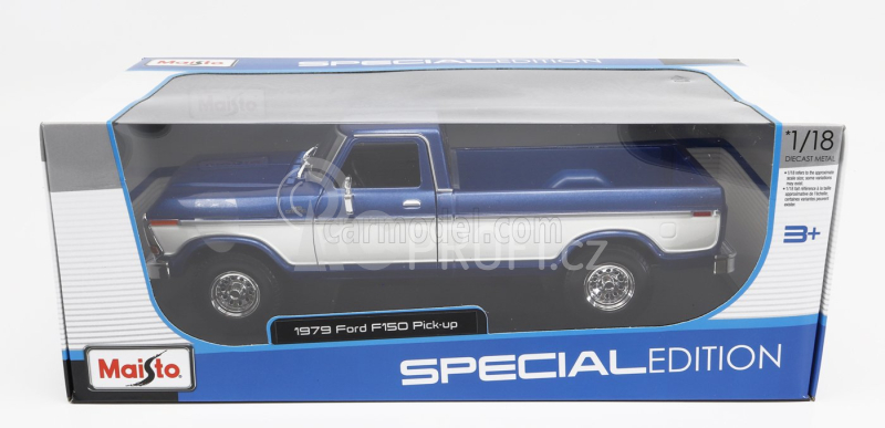 Maisto Ford usa F-150 Pick-up 1979 1:18 Modrá Bílá