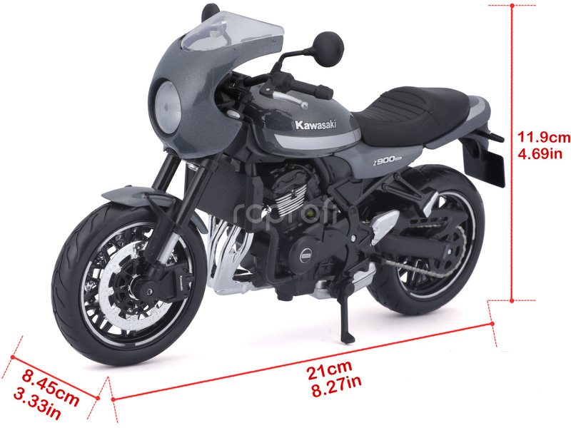 Maisto Kawasaki Z900RS Cafe 1:12 šedá