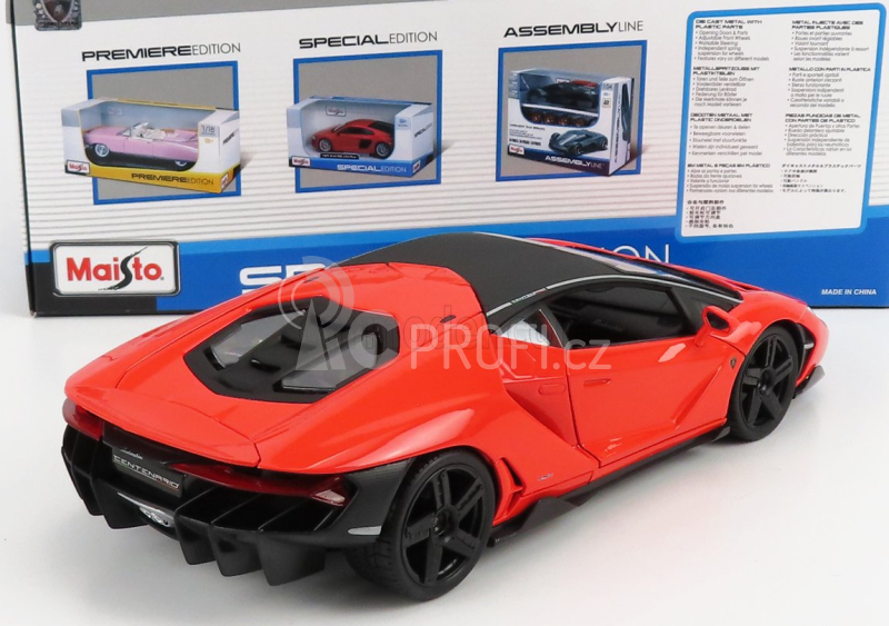 Maisto Lamborghini Centenario Lp770-4 2016 1:18 Oranžová Černá