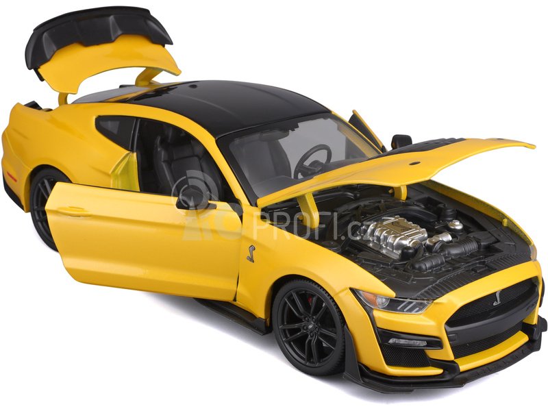 Maisto Mustang Shelby GT500 2020 1:18 žlutá