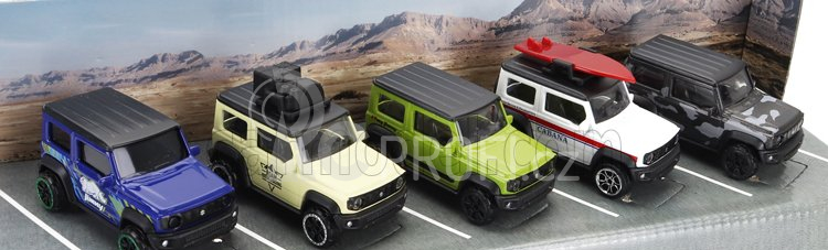 Majorette Suzuki Set 5x Jimny Jb74 2018 1:64 Různé