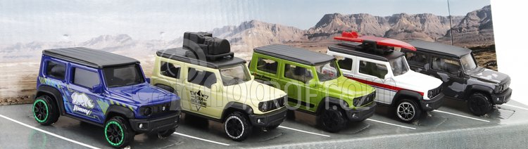 Majorette Suzuki Set 5x Jimny Jb74 2018 1:64 Různé