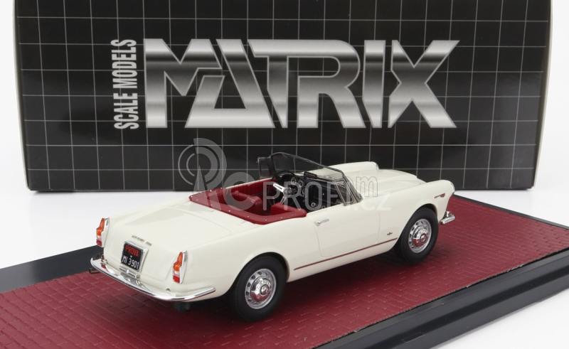 Matrix scale models Alfa romeo 2600 Spider Cabriolet Open 1962 1:43 Bílá