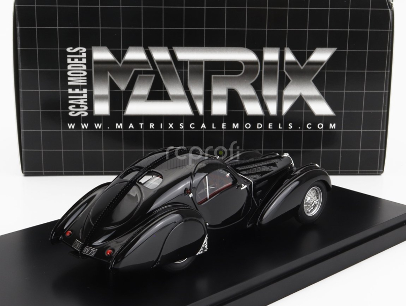 Matrix scale models Bugatti Type 57s Atlantic 1937 1:43 Black