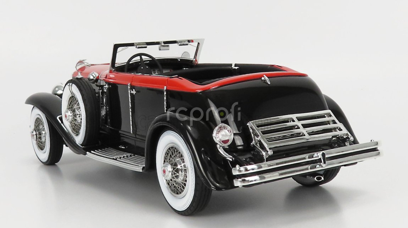 Matrix scale models Duesenberg J Riviera Phaeton By Brunn Cabriolet Open 1934 1:18 Černá Oranžová