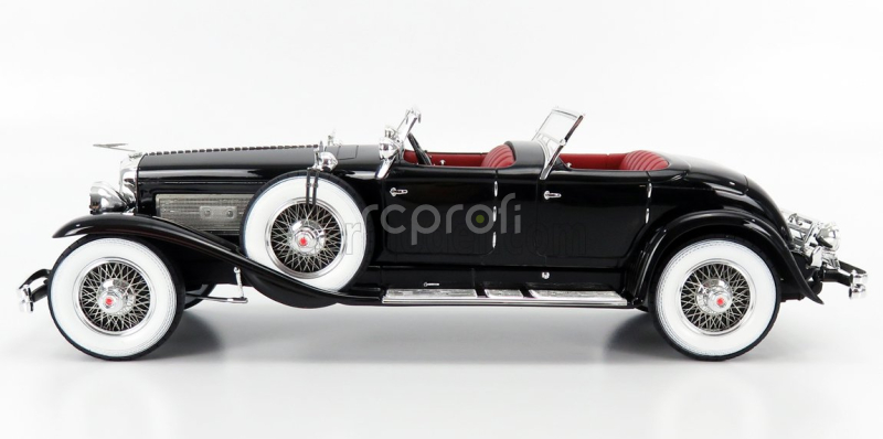 Matrix scale models Duesenberg Sj 2608 Torpedo Pheaton Walker Cabriolet Open 1930 1:18 Black