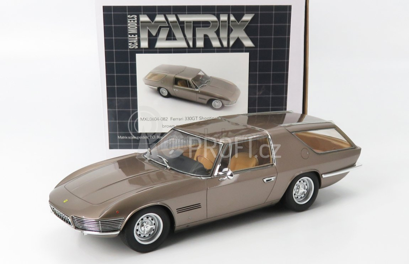 Matrix scale models Ferrari 330gt Ch.7963 Shooting Brake Vignale 1968 1:18 Beige Met