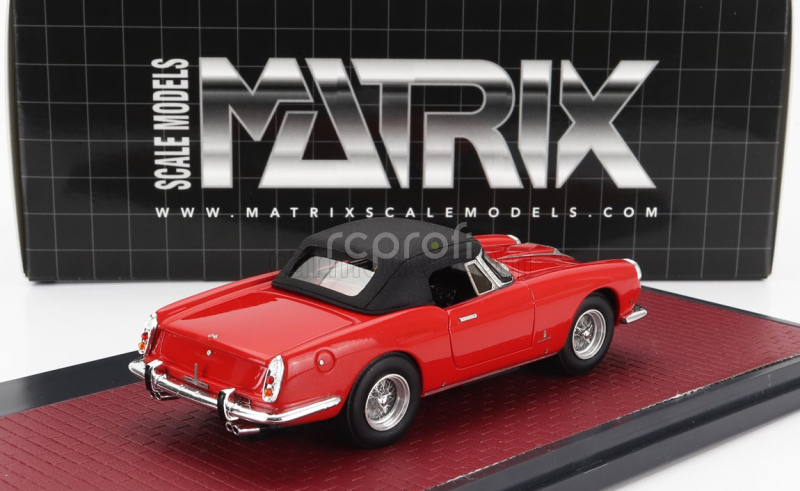 Matrix scale models Ferrari 400 Superamerica Pinifarina Cabriolet Closed 1960 1:43 Červená Černá