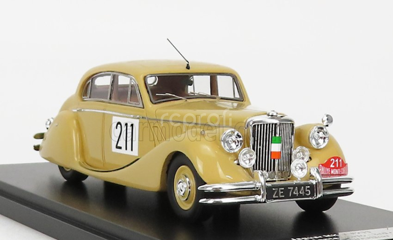 Matrix scale models Jaguar Mkv 3.5l N 211 3rd Rally Montecarlo 1951 C.vard - A.young 1:43 Beige