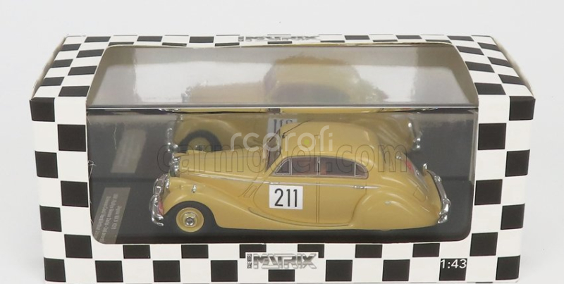 Matrix scale models Jaguar Mkv 3.5l N 211 3rd Rally Montecarlo 1951 C.vard - A.young 1:43 Beige