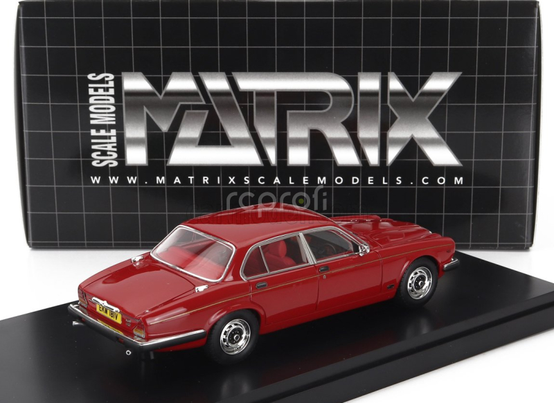 Matrix scale models Jaguar Xj6 Siii 4.2 1979 1:43 Damson Red