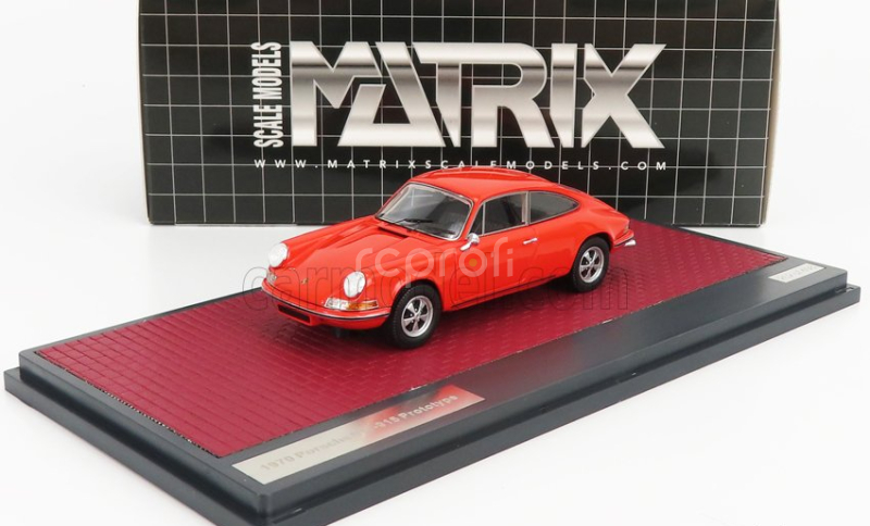 Matrix scale models Porsche 911 916 Prototype 1970 1:43 Red