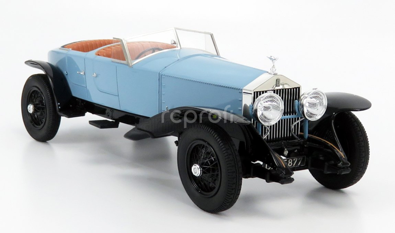 Matrix scale models Rolls royce Phantom Experimental Vehicle Ch.10ex By Barker Cabriolet 1926 1:18 Černá Světle Modrá