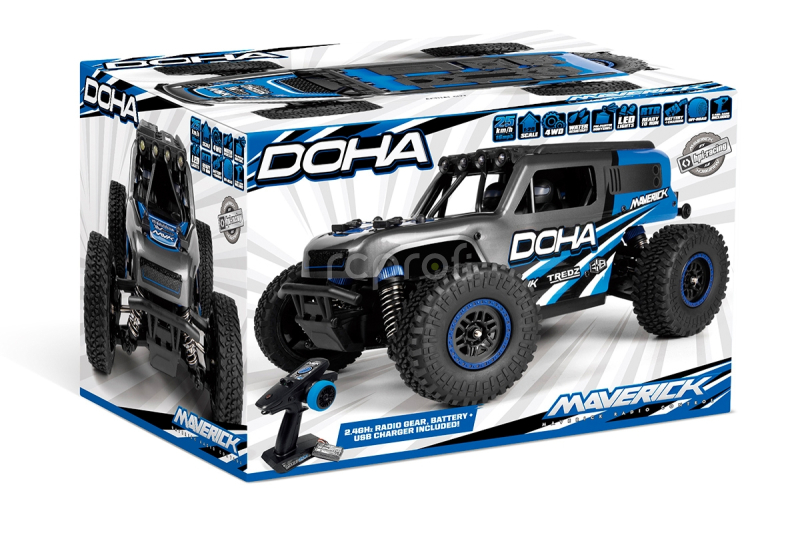 Maverick Doha 1/20 4WD Electric Truck - Modrý