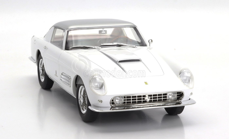 Maxima Ferrari 410 Superamerica Iii Series Pininfarina Coupe 1958 1:18 Bílé Stříbro