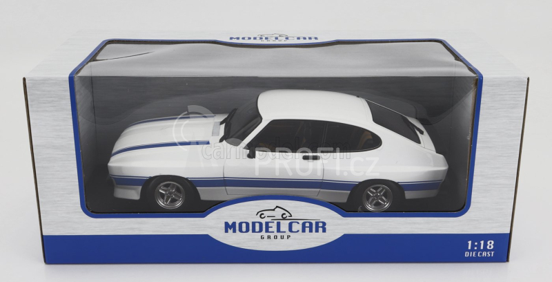 Mcg Ford england Capri Mkii Coupe Rhd 1975 1:18 Bílá Modrá