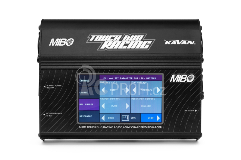 MIBO Touch Duo Racing AC/DC 400W Charger/Discharger