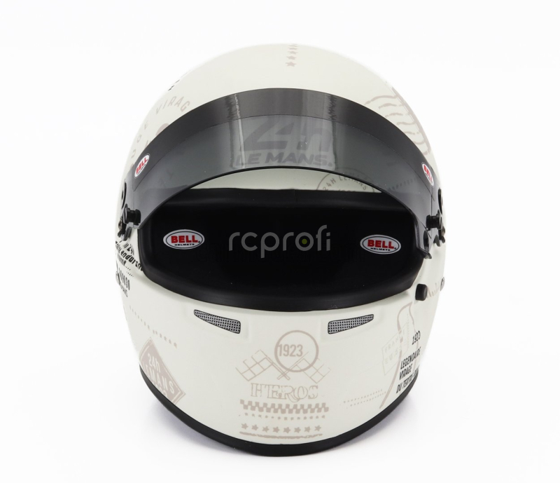 Mini helmet Bell helmet Casco Helmet Hp7 Tribute 24h Le Mans 1:2 Bílá